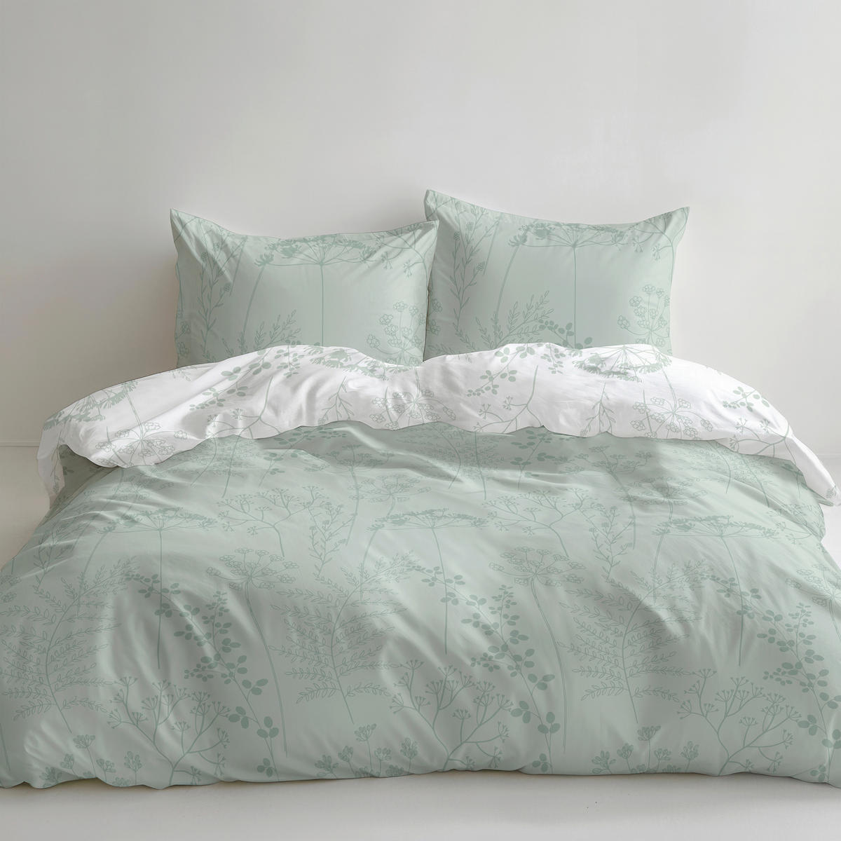 BETTWÄSCHE Flanell 200/200 cm  - Salbeigrün, Design, Textil (200/200cm) - Florella