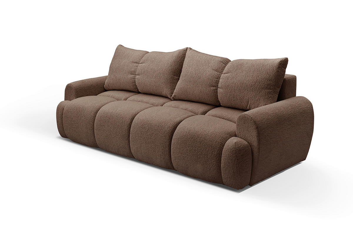 SCHLAFSOFA ALBA in Struktur Kupferfarben  - Schwarz/Kupferfarben, Design, Holz/Holzwerkstoff (242/93/104cm) - MID.YOU