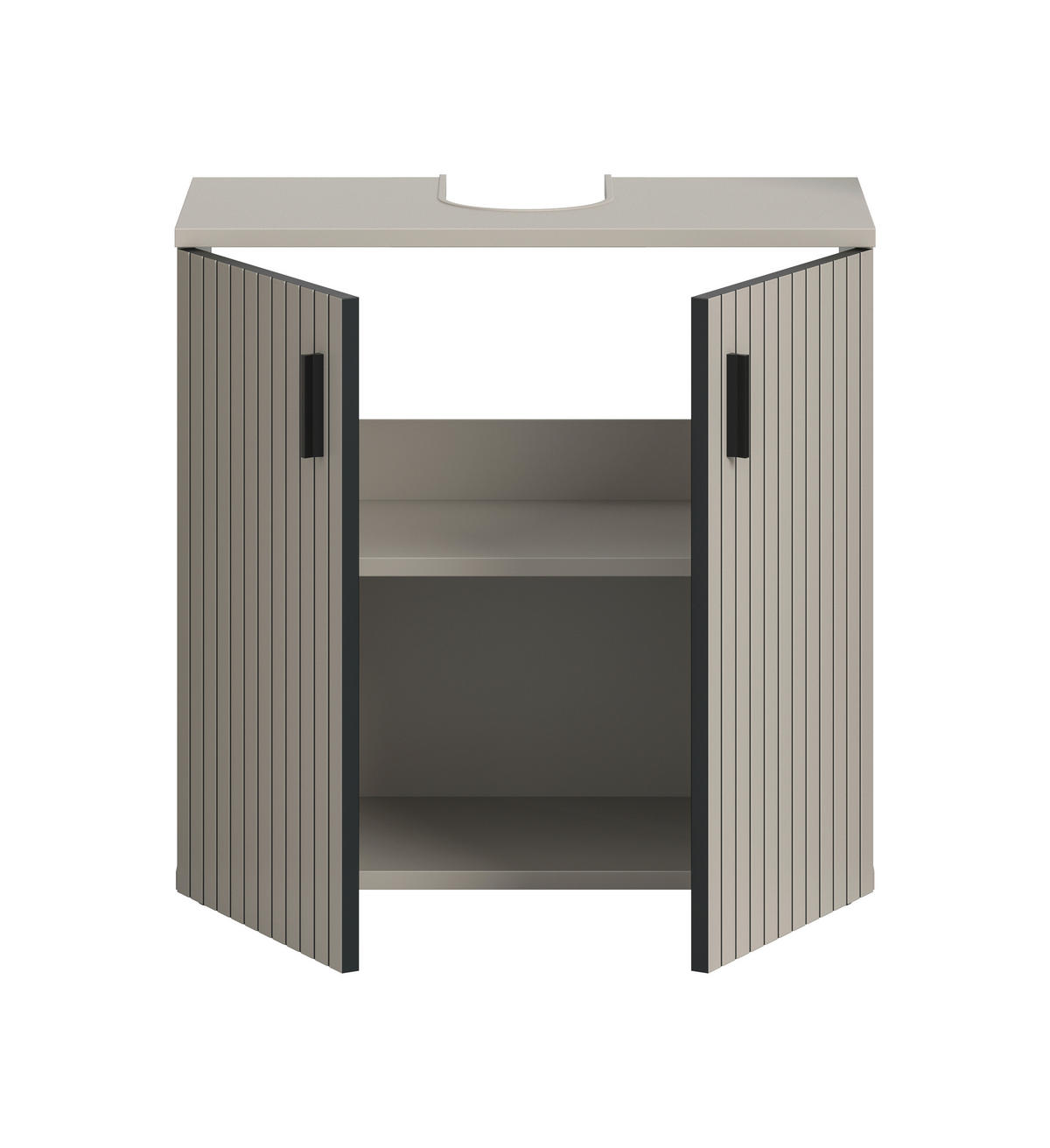 TVÄTTSTÄLLSUNDERSKÅP 60/59/30 cm  - svart/kashmir, Trend, trämaterial/plast (60/59/30cm) - MID.YOU