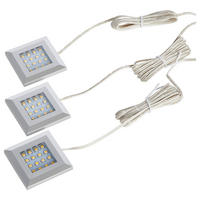 LED-SPOT-SET 5,5/1/5,5 cm   - Schwarz/Weiß, KONVENTIONELL, Kunststoff (5,5/1/5,5cm) - Livetastic