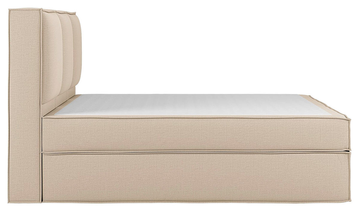 BOXSPRINGBETT 270/220 cm  in Beige  - Beige, Design, Textil (270/220cm) - home24