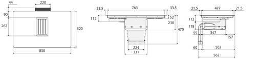 INDUKTIONSKOCHFELD HET 949 BSC  - Schwarz, Basics, Glas (83/23/52cm) - Gorenje