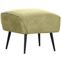 HOCKER in Textil Hellgrün  - Schwarz/Hellgrün, Design, Textil/Metall (60/49/53cm) - Landscape