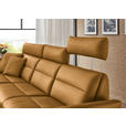 ECKSOFA in Echtleder Currygelb  169/298 cm  - Currygelb/Schwarz, Design, Leder/Metall (169/298cm) - Dieter Knoll
