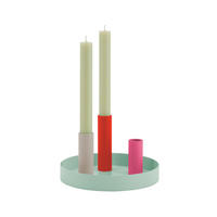 KERZENHALTER - Multicolor, Basics, Metall (17/17/2,5cm)