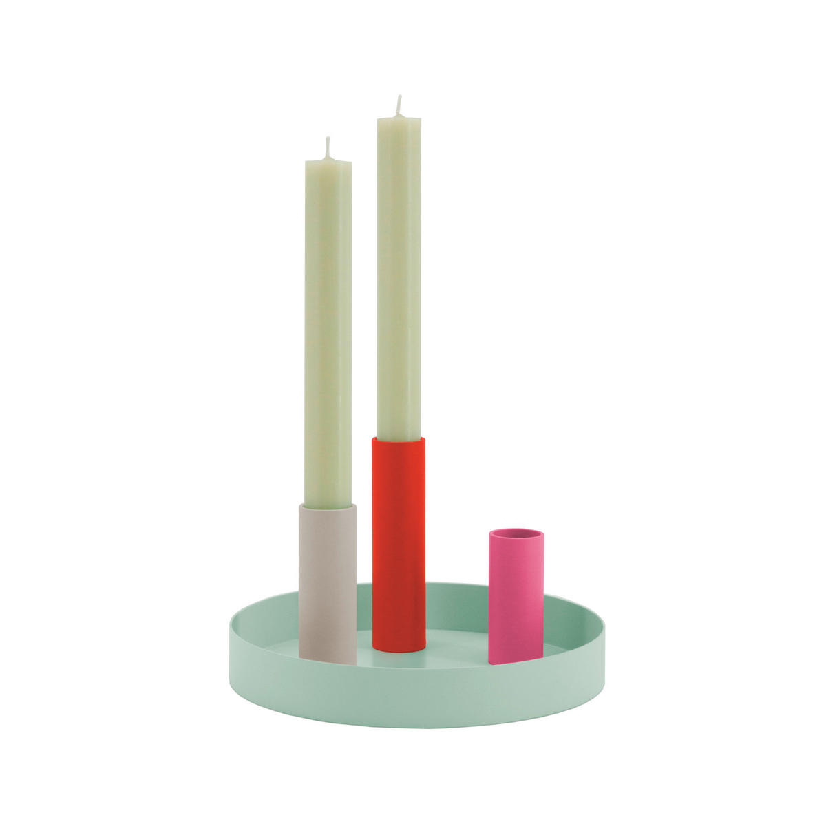 KERZENHALTER - Multicolor, Basics, Metall (17/17/2,5cm)