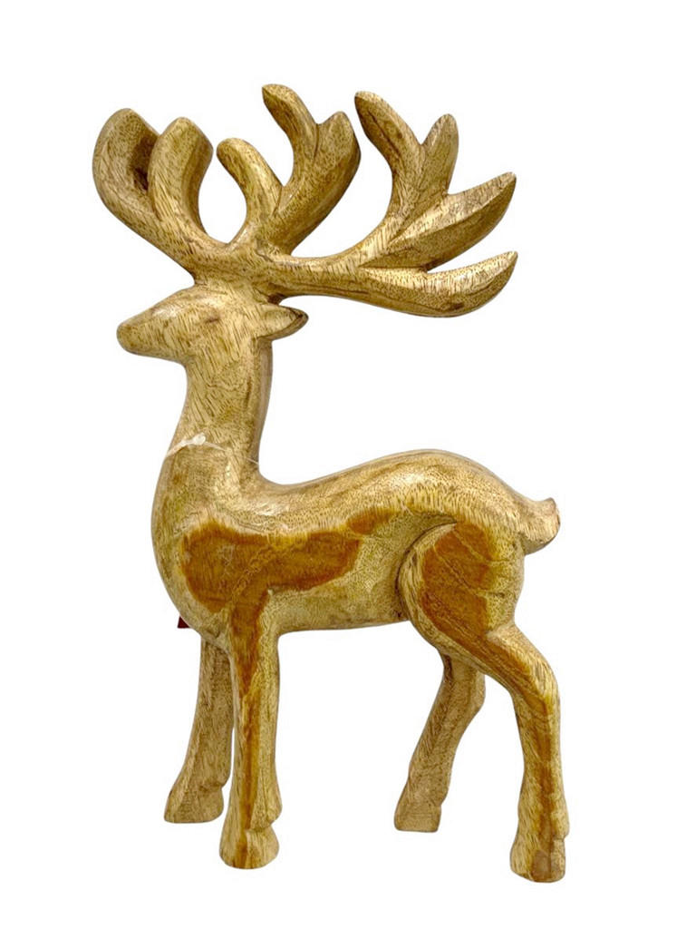 DEKOR RÉNSZARVAS - barna, Lifestyle, fa (18/30/5,5cm) - X-Mas