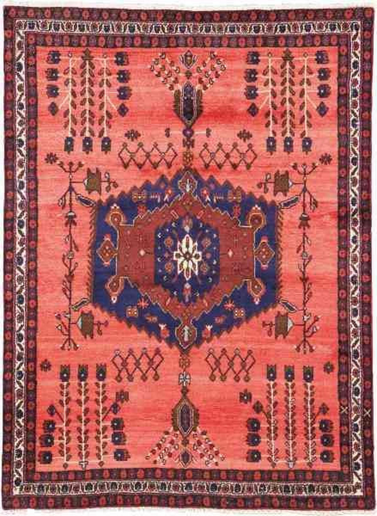 ORIENTALISK MATTA 155/230 cm Sirdjan Persien Classic  - röd, Lifestyle, textil (155/230cm) - Cazaris