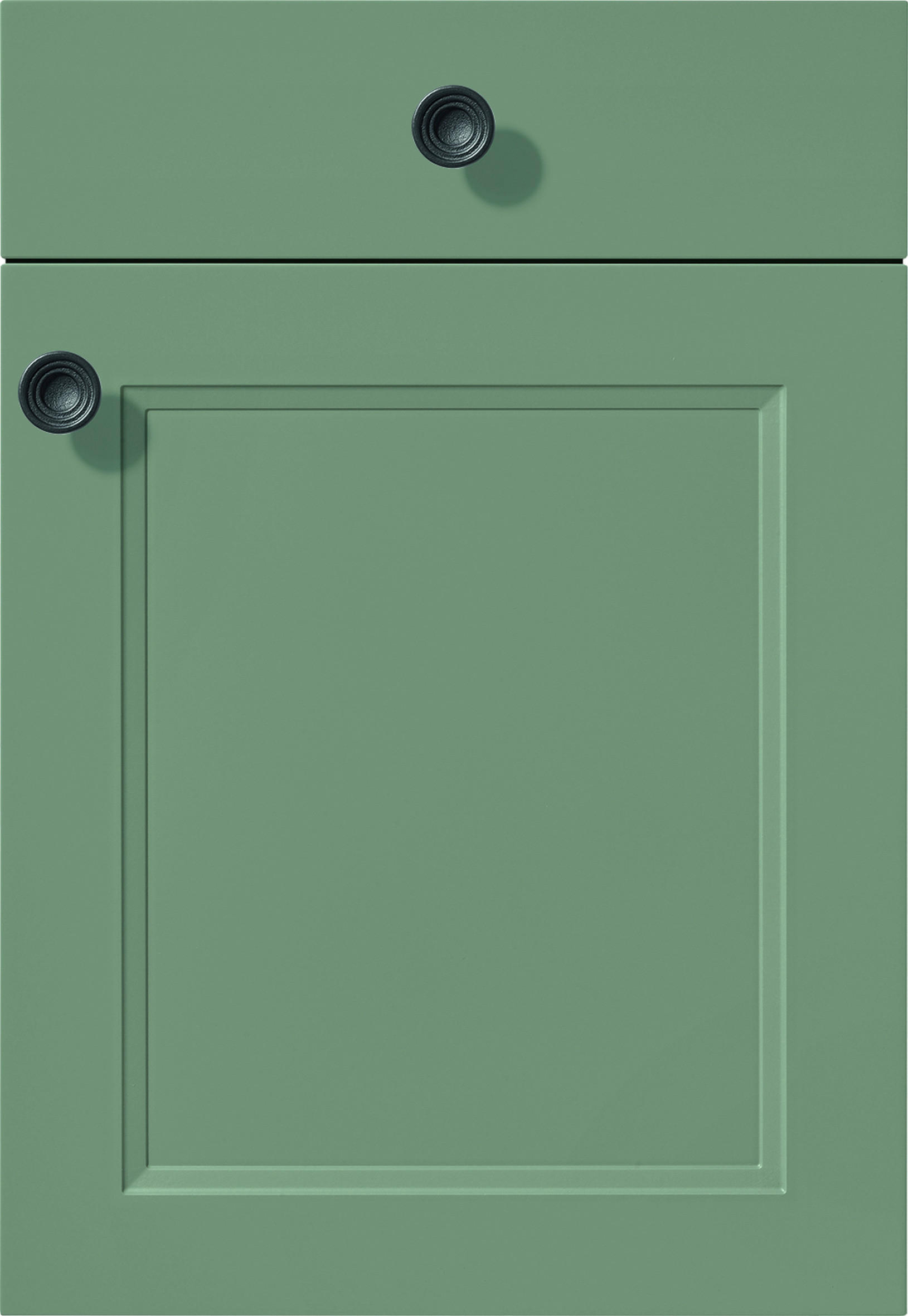 HERDUMBAUSCHRANK 60/87/56 cm  in Grün, Eichefarben  - Eichefarben/Grün, MODERN, Holzwerkstoff (60/87/56cm) - Nobilia