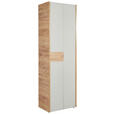 GARDEROBENSCHRANK 62/199/40 cm  - Kaschmir/Eichefarben, Design, Glas/Holzwerkstoff (62/199/40cm) - Voleo