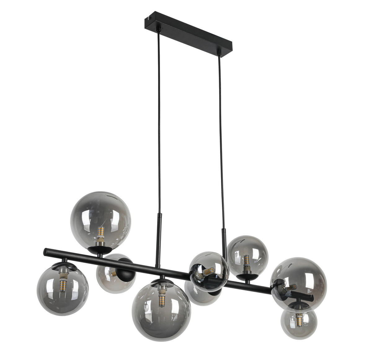 LUSTER    90/30/120 cm    - crna, Konvencionalno, staklo/metal (90/30/120cm) - Dieter Knoll