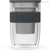 TEA-FOR-ONE-SET BODDELS  - Transparent/Anthrazit, Basics, Glas/Keramik (380ml) - Boddels