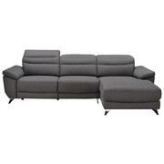 SEDACÍ SOUPRAVA, šedá, textilie - šedá/barvy stříbra, Design, kov/textilie (269/167cm) - Xora