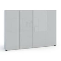 SCHUHSCHRANK Grau  - Schwarz/Grau, Design, Holzwerkstoff/Kunststoff (160/115/34cm) - Xora