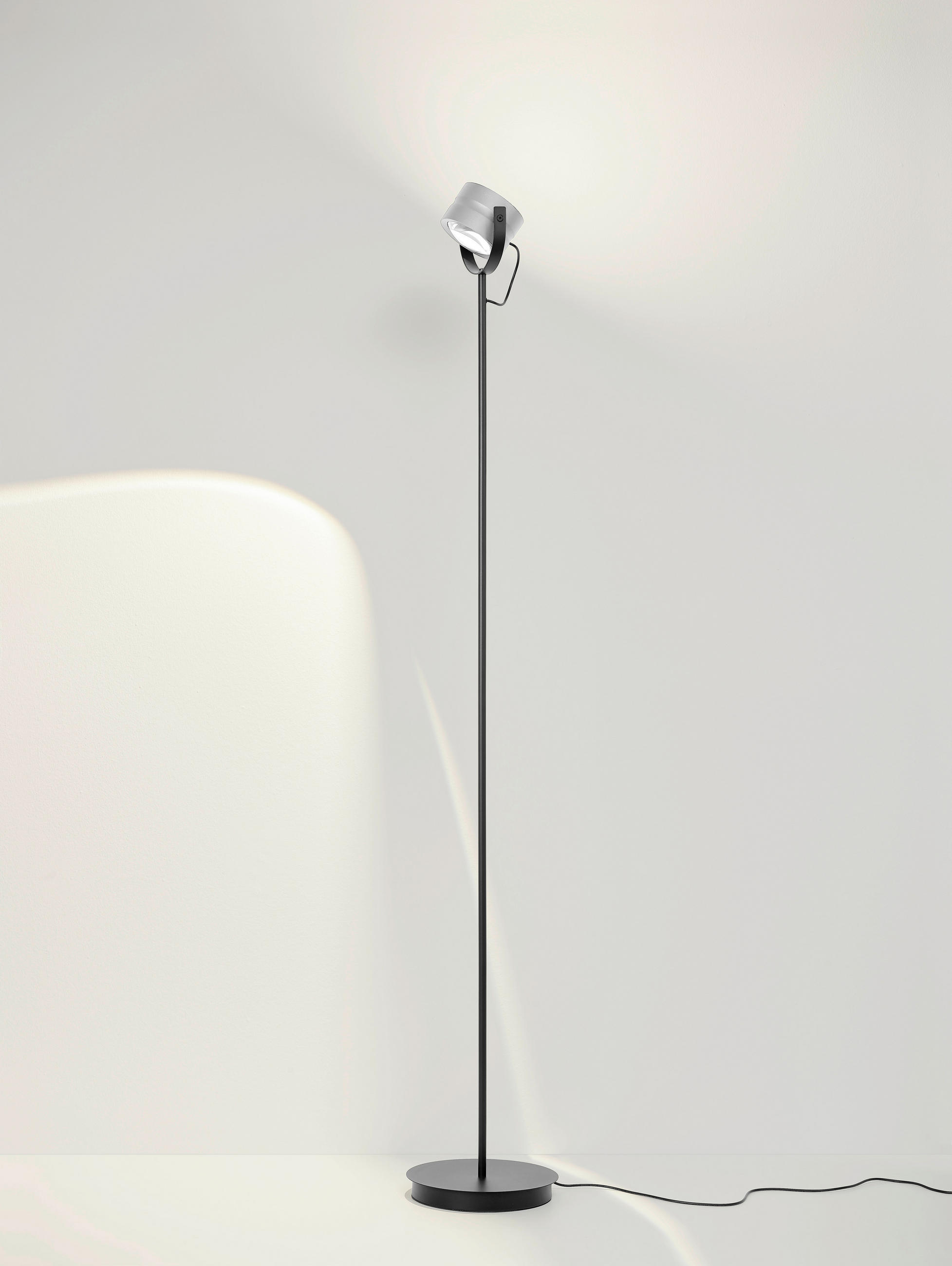 LED-STEHLEUCHTE MIKA 24/155 cm   - Alufarben, Design, Metall (24/155cm) - elements by BANKAMP