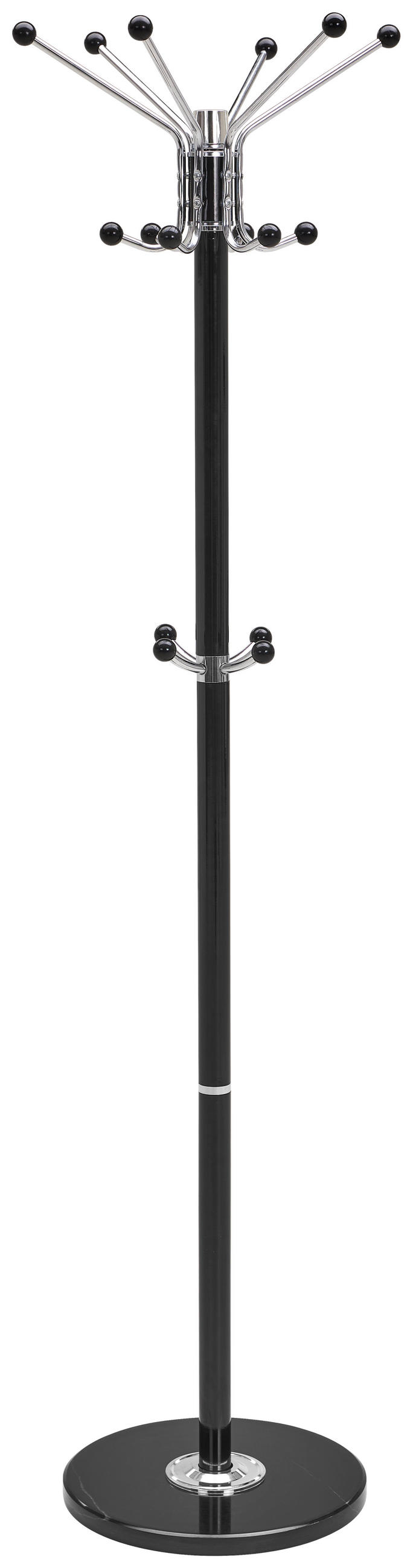 KLEIDERSTÄNDER in Schwarz 37/172/37 cm   - Schwarz, Basics, Kunststoff/Stein (37/172/37cm) - Carryhome
