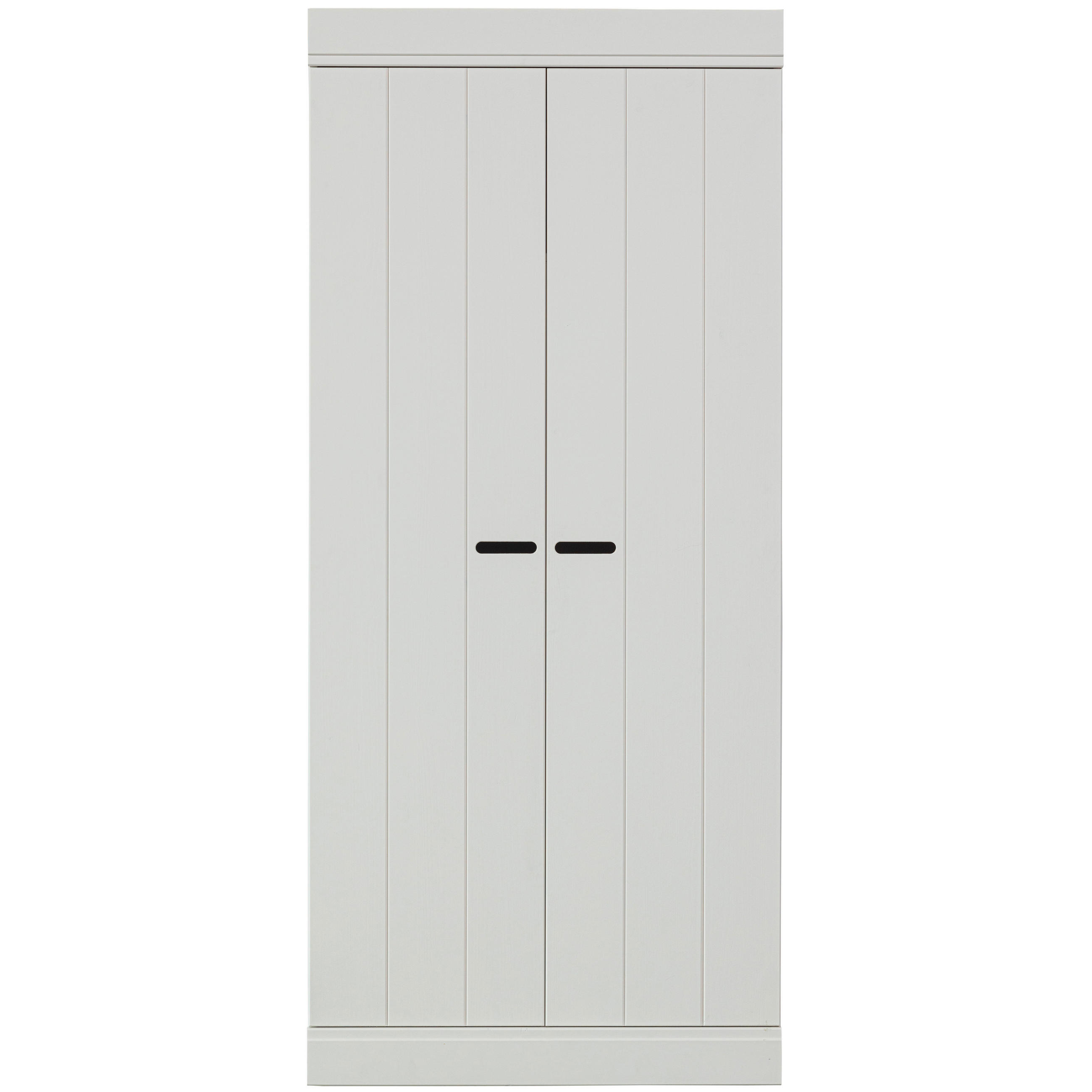 DREHTÜRENSCHRANK 77/175/56 cm 2-türig Weiß  - Weiß, Design, Holz/Holzwerkstoff (77/175/56cm) - Livetastic