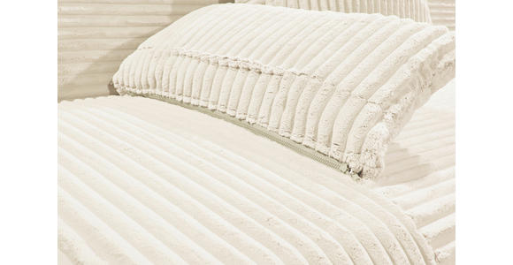 SCHLAFSOFA  mit Cord Weiß  - Schwarz/Weiß, KONVENTIONELL, Kunststoff/Textil (211/96/105cm) - Carryhome