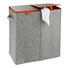 WÄSCHEKORB - Orange/Grau, Basics, Textil (52/54/28cm) WÄSCHEKORB - Orange/Grau, Basics, Textil (52/54/28cm)