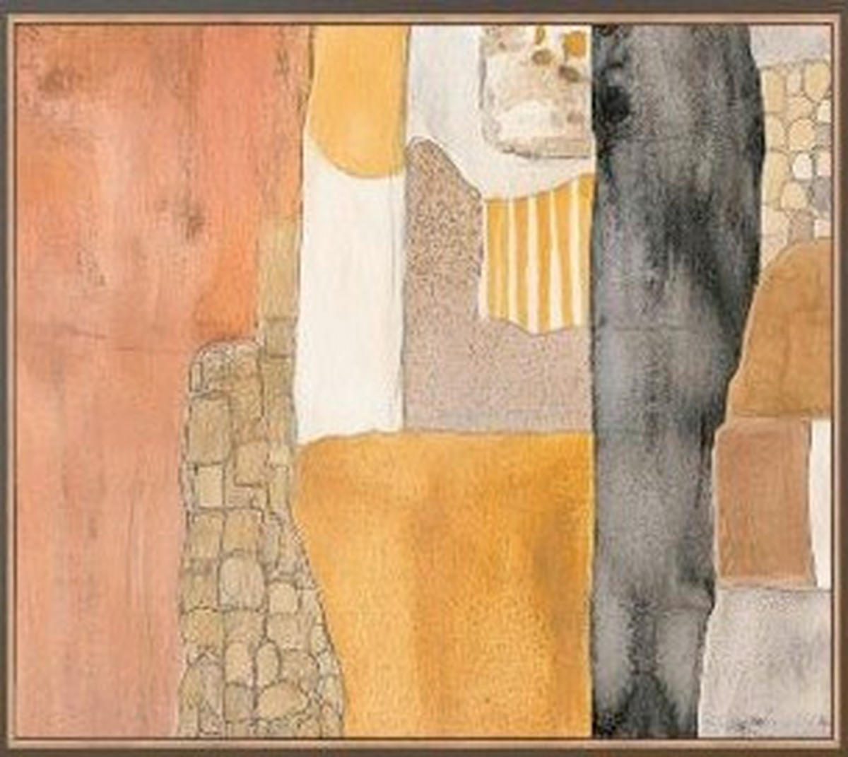 BILD Abstraktes  - Multicolor/Braun, Design, Holz/Kunststoff (140/100/4cm) - Kare-Design