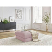 HOCKER LEONARD Cord Lila  - Lila/Schwarz, MODERN, Kunststoff/Textil (86/43/86cm)