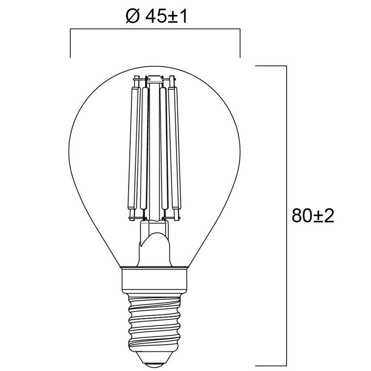 LED FILAMENT IZZÓ   E14  - Basics (4.5/8cm)