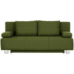 SCHLAFSOFA in Dunkelgrün  - Chromfarben/Dunkelgrün, Design, Textil/Metall (197/88/89cm) - Xora