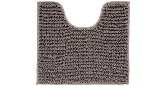 WC-Vorleger Anke - Anthrazit, MODERN, Textil (45/50cm) - Luca Bessoni