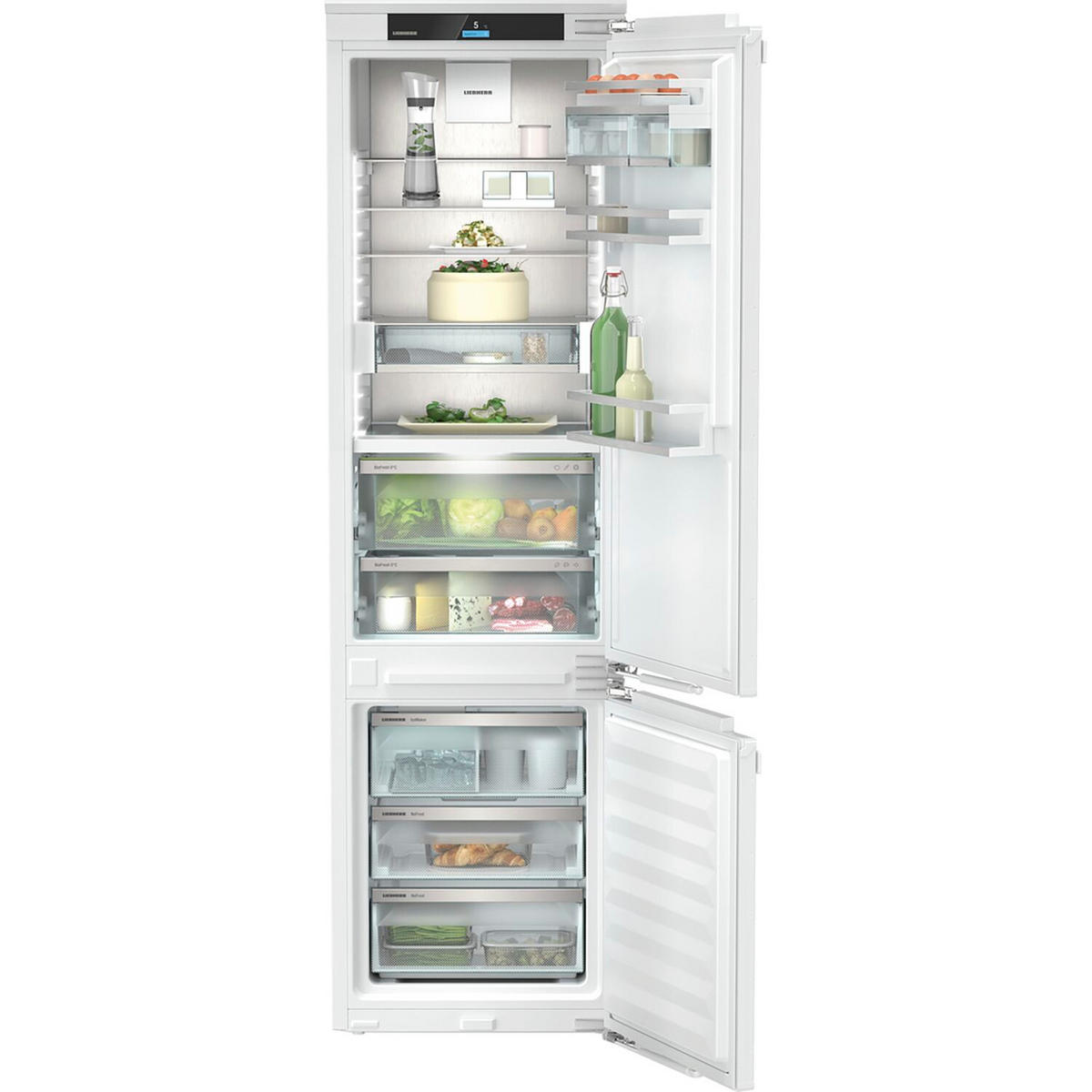 KÜHL-GEFRIER-KOMBINATION ICBNCI5663  - Weiß, Basics, Glas/Kunststoff (55,9/193,8/54,6cm) - Liebherr