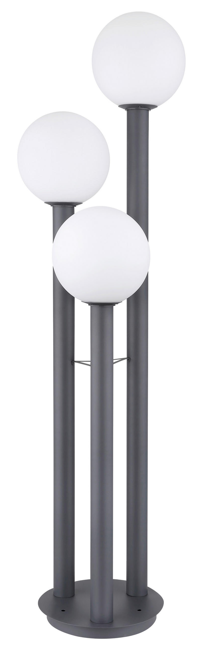 PODNA SVJETILJKA VANJSKA  - bijela/antracit, Basics, staklo/metal (45/160cm) - Globo