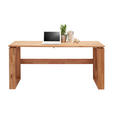 SCHREIBTISCH 160/70/75 cm  in Buchefarben  - Buchefarben, KONVENTIONELL, Holz (160/70/75cm) - Linea Natura