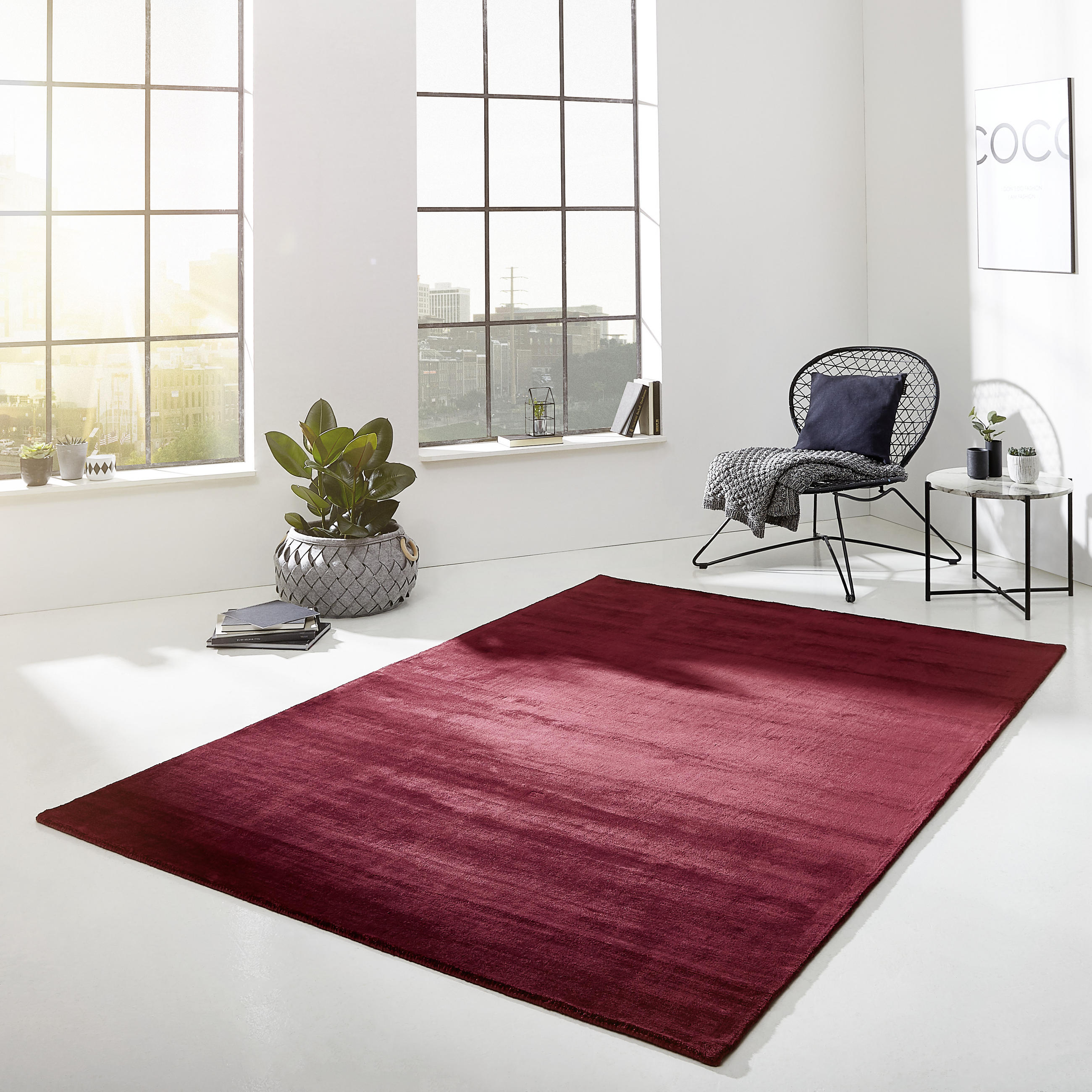 TKANI TEPIH 200/290 cm   bordo  Shine  - bordo, Design, tekstil (200/290cm) - Novel