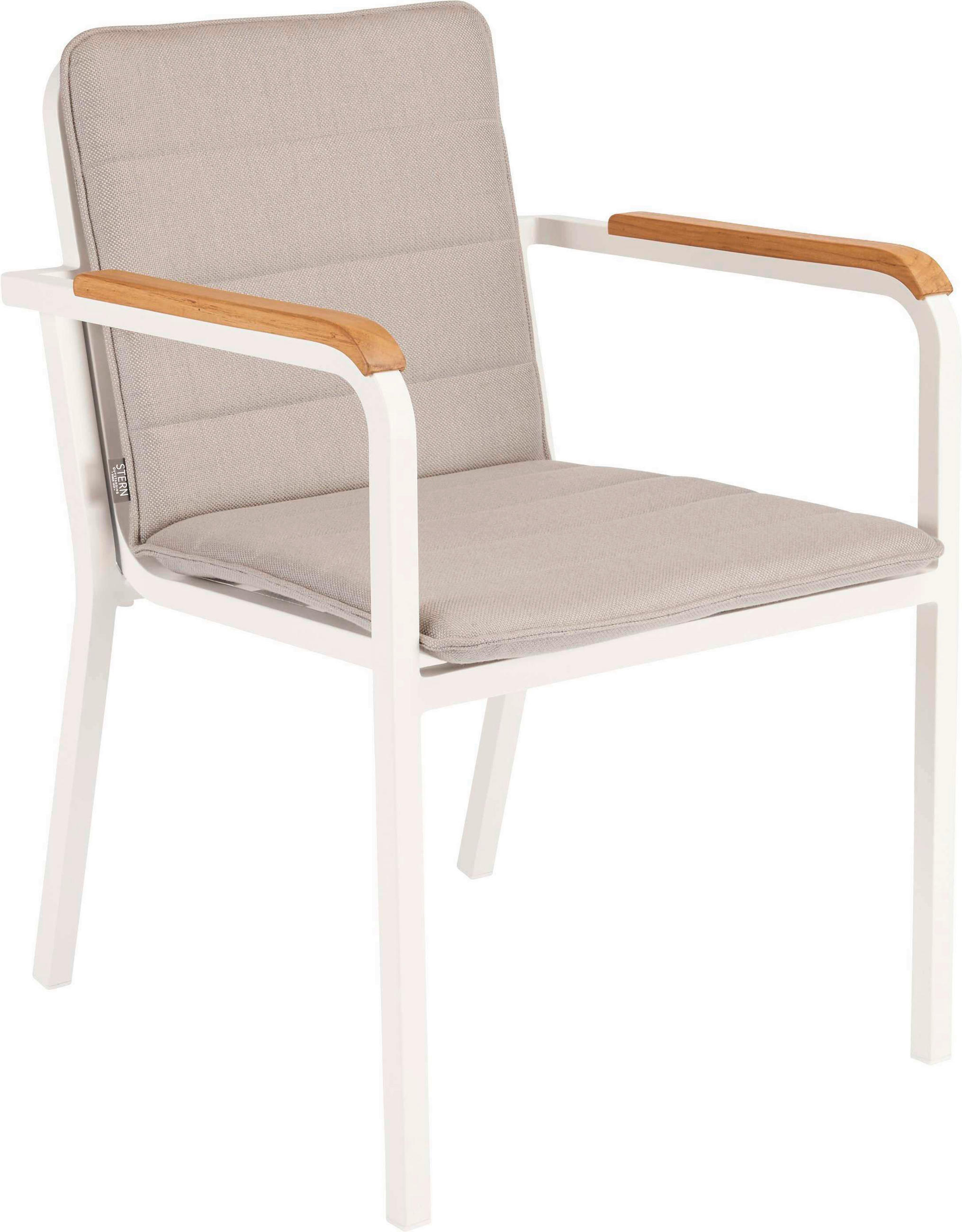 STAPELSESSEL in Holz, Metall, Textil Creme, Weiß  - Creme/Weiß, Basics, Holz/Textil (58/80/63cm) - Stern