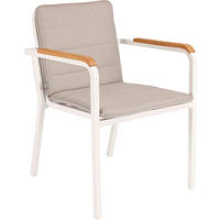 STAPELSESSEL in Holz, Metall, Textil Creme, Weiß  - Creme/Weiß, Basics, Holz/Textil (58/80/63cm) - Stern