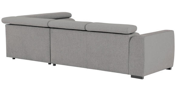 ECKSOFA Dunkelgrau Struktur - Dunkelgrau/Schwarz, Design, Kunststoff/Textil (284/205cm) - Xora