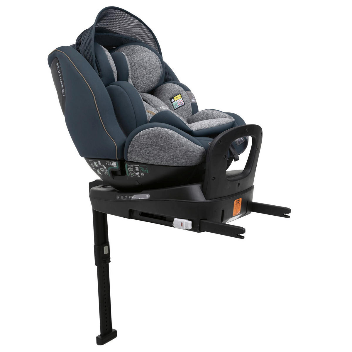 KINDERAUTOSITZ SEAT3FIT AIR   - Graphitfarben, Basics (49/44/61cm) - Chicco