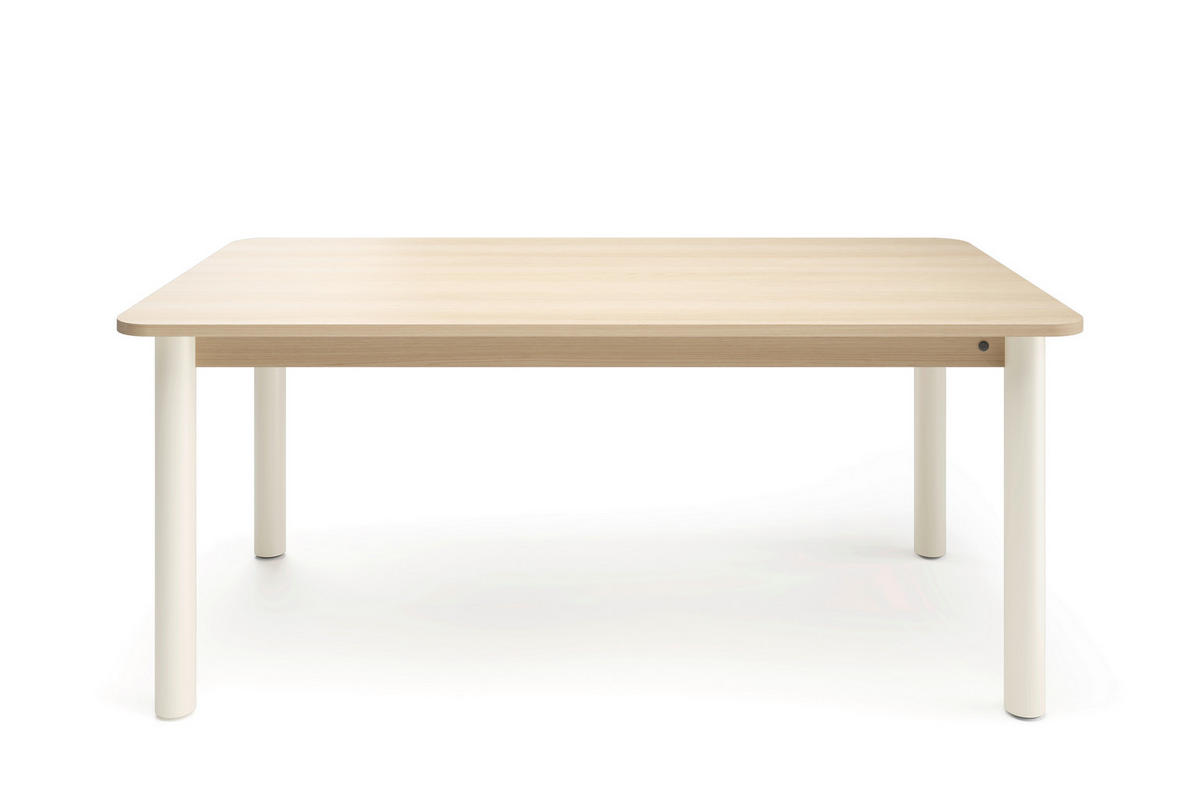 ESSTISCH rechteckig Hellbraun, Weiß  - Hellbraun/Weiß, Natur, Holzwerkstoff/Metall (180/100/76cm) - Tom Tailor