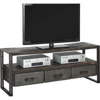 TV-ELEMENT  in 150/60/45 cm  - Braun, Design, Holz/Metall (150/60/45cm)