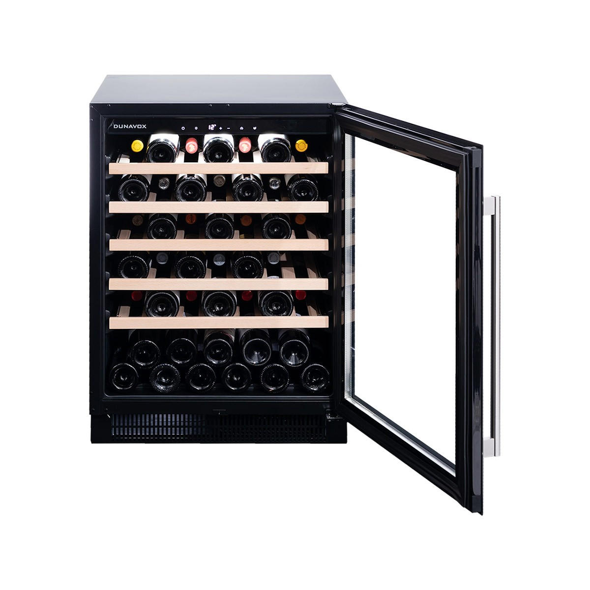 WEINKÜHLSCHRANK DAUF-46.138SS  - Edelstahlfarben, Basics, Glas/Holz (59,5/82/57cm)