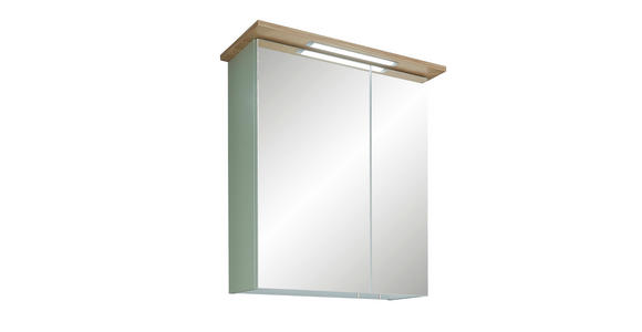 SPIEGELSCHRANK 60/72/20 cm  - Chromfarben/Eichefarben, KONVENTIONELL, Glas/Holzwerkstoff (60/72/20cm) - Xora