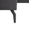 ECKSOFA  in Mikrofaser Anthrazit  180/302 cm  - Anthrazit/Schwarz, KONVENTIONELL, Textil/Metall (180/302cm) - Carryhome