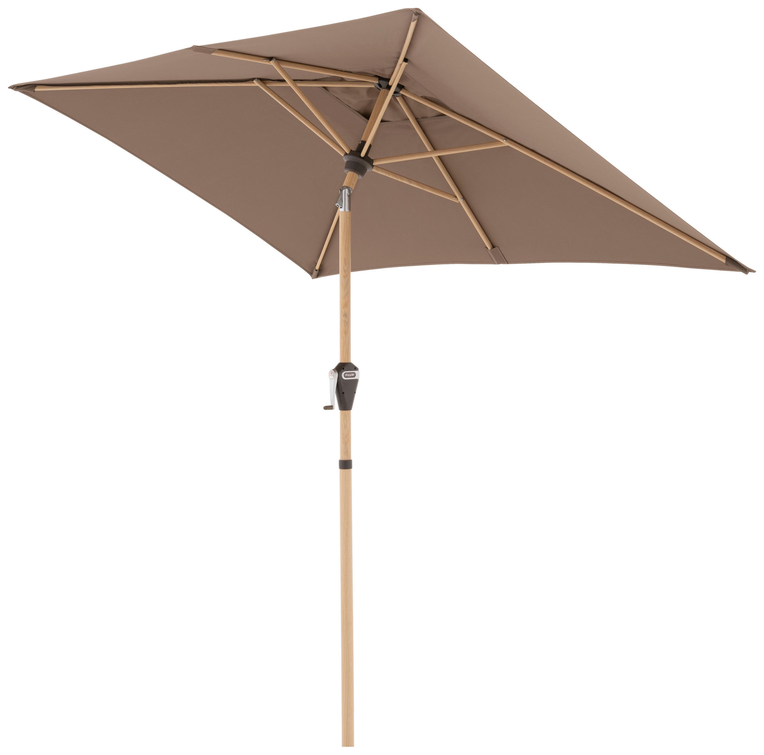 SONNENSCHIRM 140x210 cm Greige  - Greige/Eschefarben, Basics, Textil/Metall (140/210cm) - Doppler