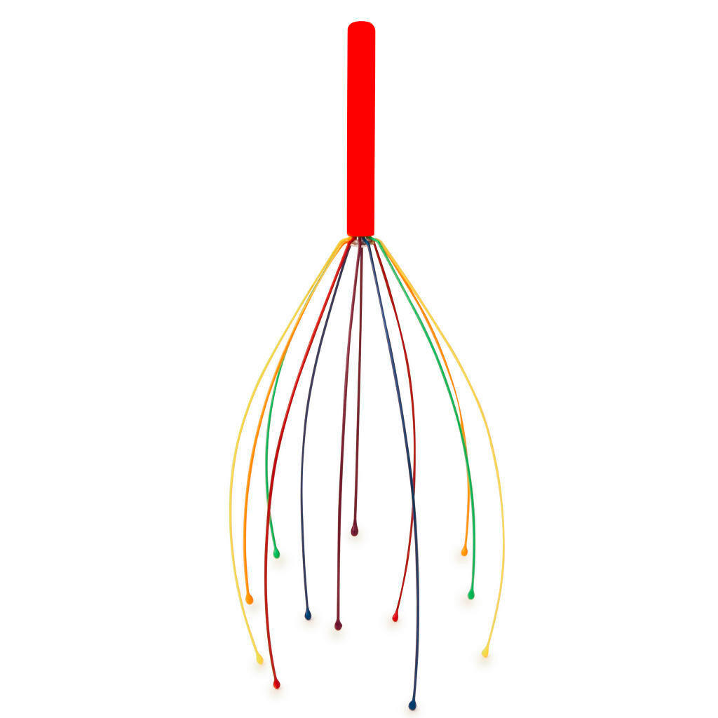 POMÔCKA NA MASÁŽ HLAVY - viacfarebná, Basics, kov (7/7/25cm) - Kikkerland