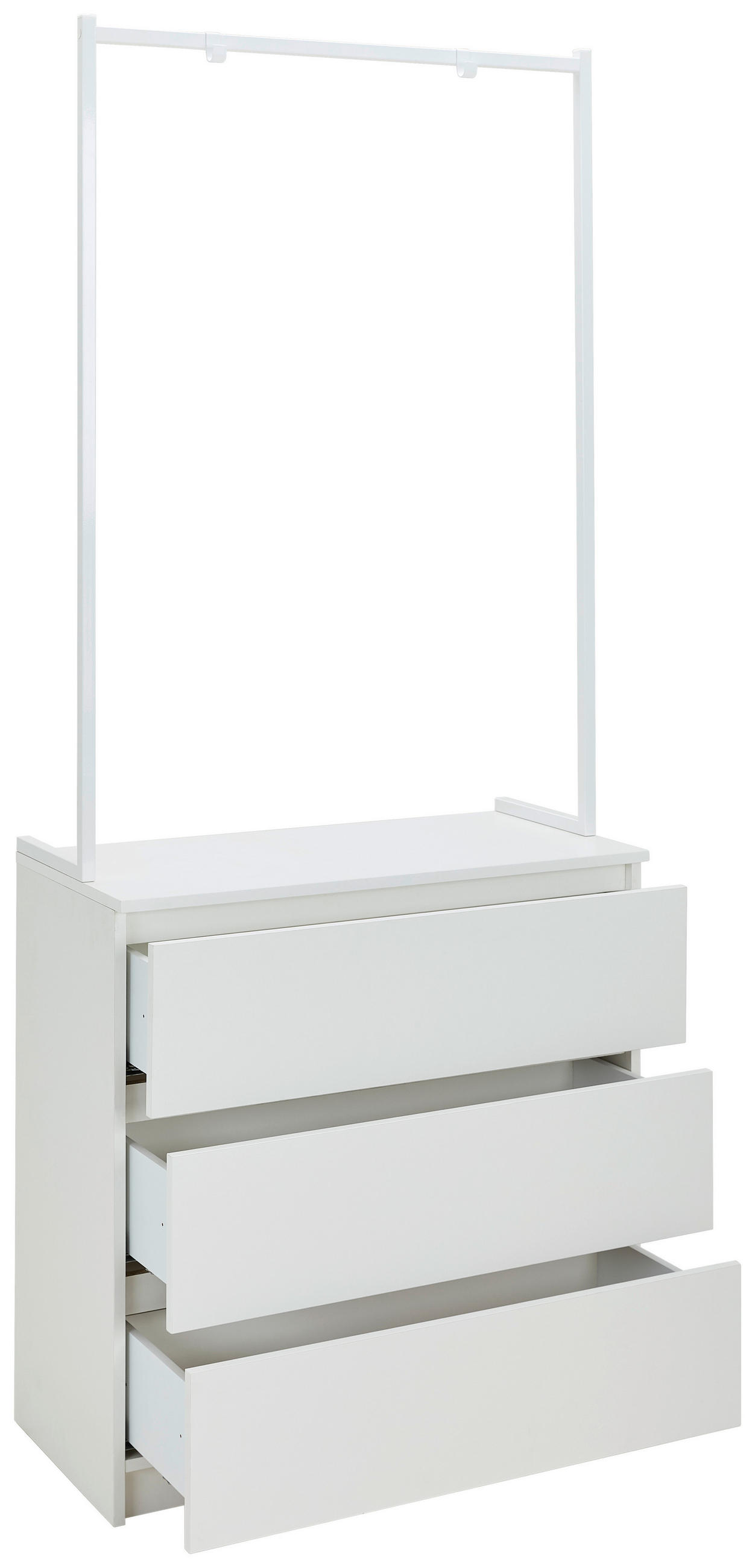 KOMMODE  in 80/195/40 cm  - Weiß, Basics, Holzwerkstoff/Metall (80/195/40cm) - Boxxx
