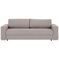 SCHLAFSOFA Flachgewebe Beige  - Beige, MODERN, Kunststoff/Textil (250/84/105cm) - MID.YOU