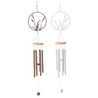 WINDSPIEL - Creme/Braun, Basics, Holz/Textil (74/16/10cm)