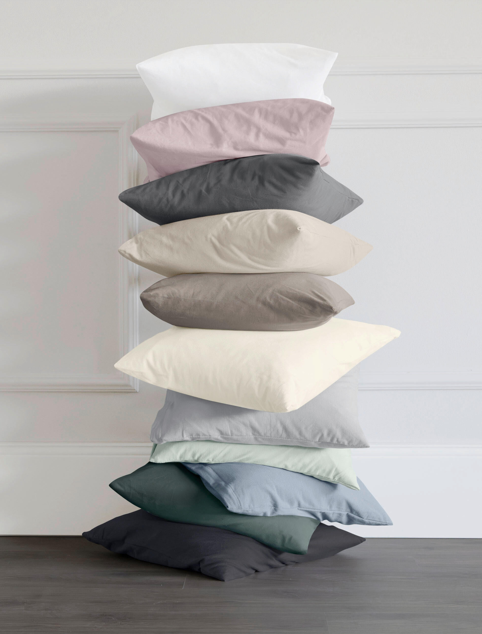 KOPFKISSENBEZUG 40/40 cm  - Salbeigrün, KONVENTIONELL, Textil (40/40cm) - Irisette