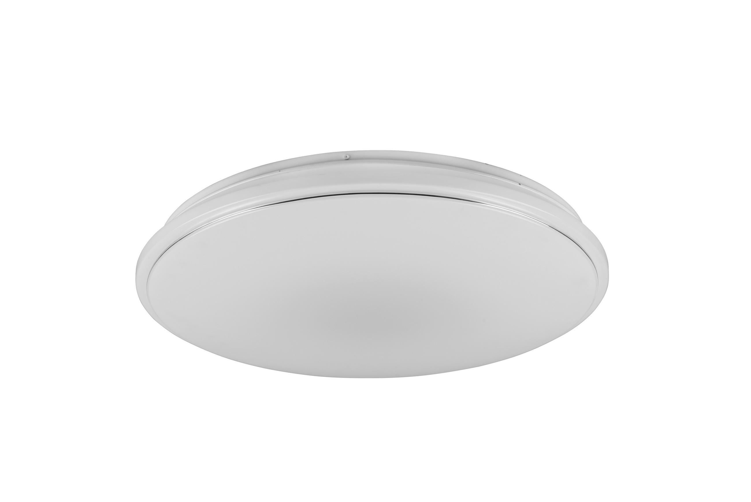LED-DECKENLEUCHTE  50/8 cm    - Weiss/Schwarz, Basics, Kunststoff (50/8cm)
