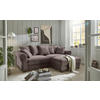 ECKSOFA in Cord Braun  - Schwarz/Braun, KONVENTIONELL, Kunststoff/Textil (255/185cm) - MID.YOU