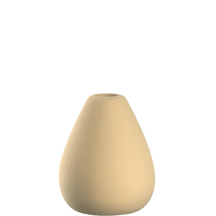 VASE 10,00 cm  - Gelb, Design, Keramik (9,00/10,00/9,00cm) - Leonardo